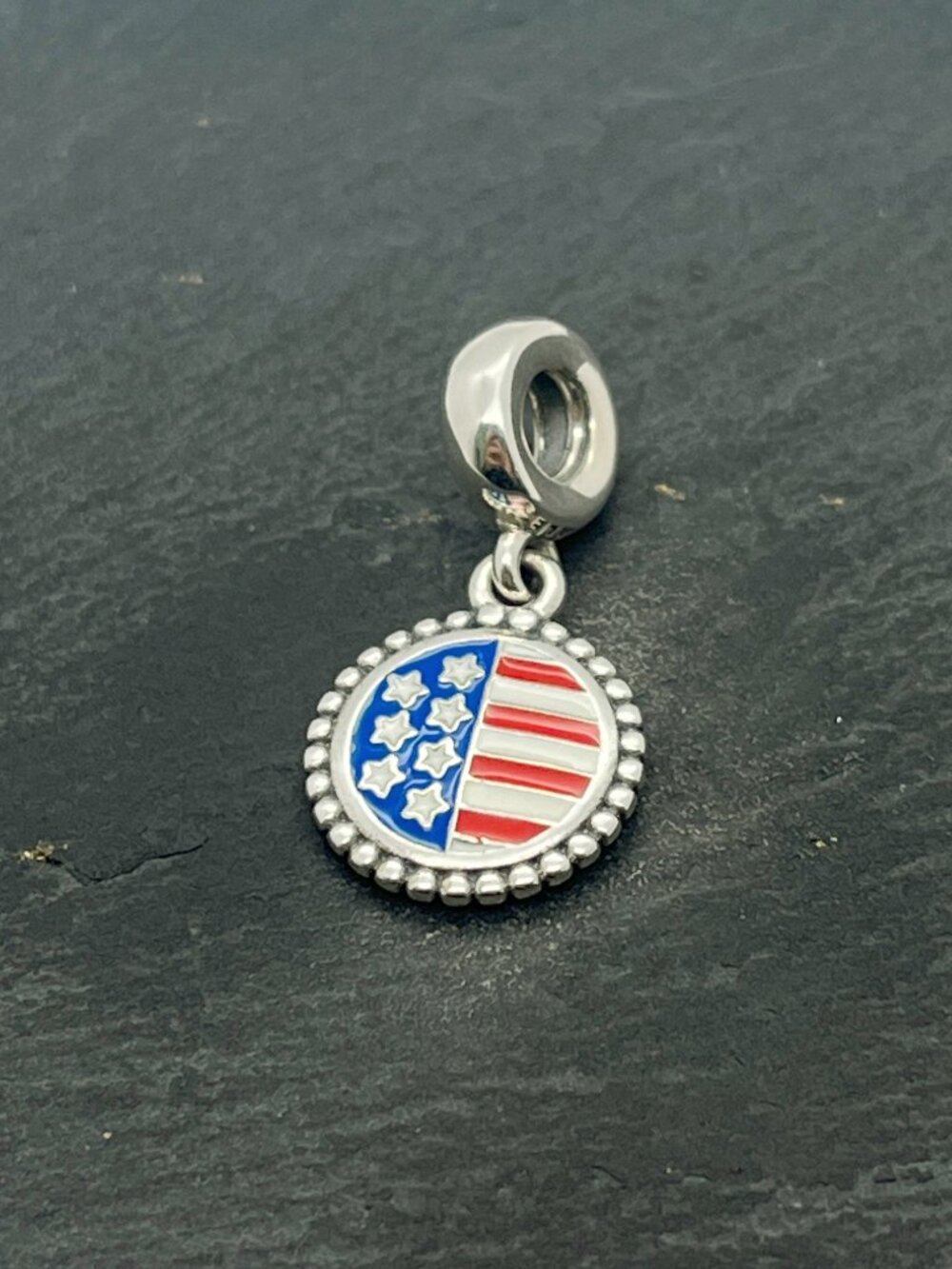 Pandora Support Our Troops Exclusive Charm Sterling Silver Dangle Charm Jewelry
